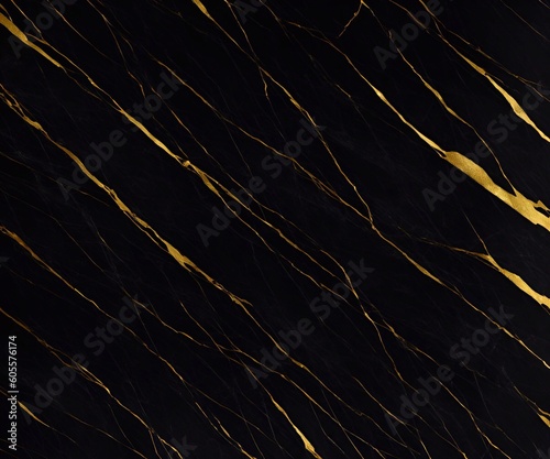 luxury black gold marble background   generative ai; illustration art