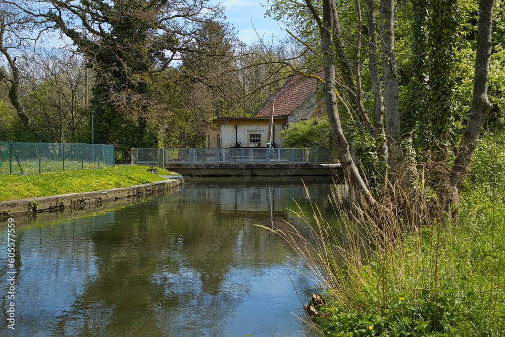 Road bridge over the river Fischa in Eggendorf, Austria, Europe
Road bridge over the river Fischa in Eggendorf, Austria, Europe