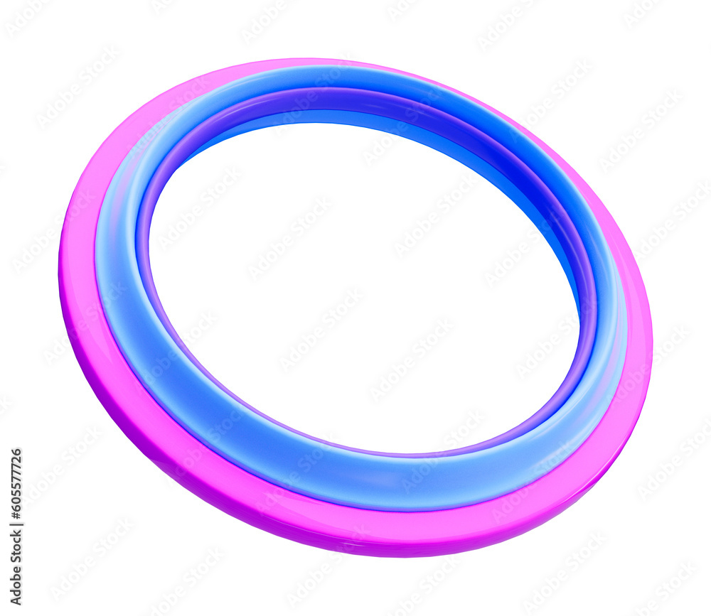 Round frame icon 3d render cutout Stock Illustration | Adobe Stock