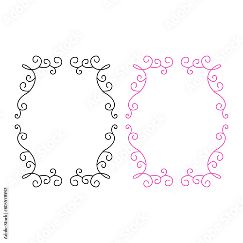 Summer Romance Wedding Ornamental Chic Tags Collection isolated on white

