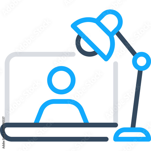 Laptop desk icon