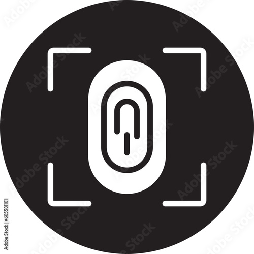 fingerprint glyph icon