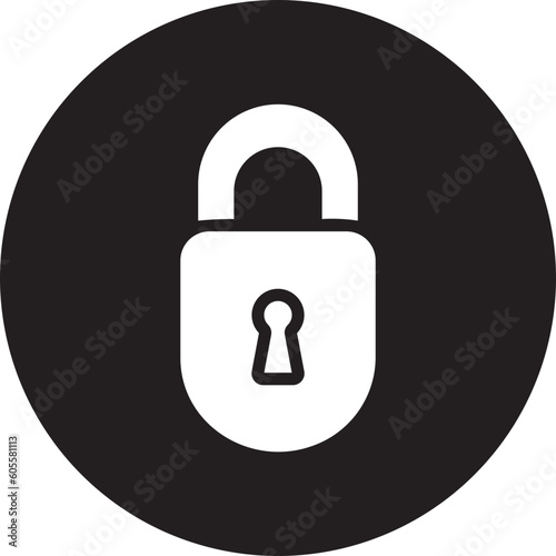 padlock glyph icon