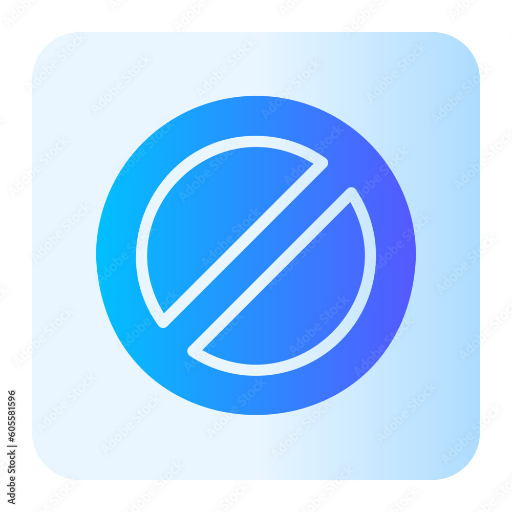 forbidden gradient icon forbidden gradient icon