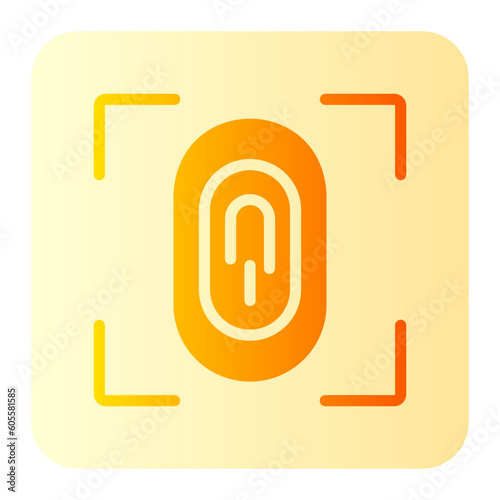 fingerprint gradient icon