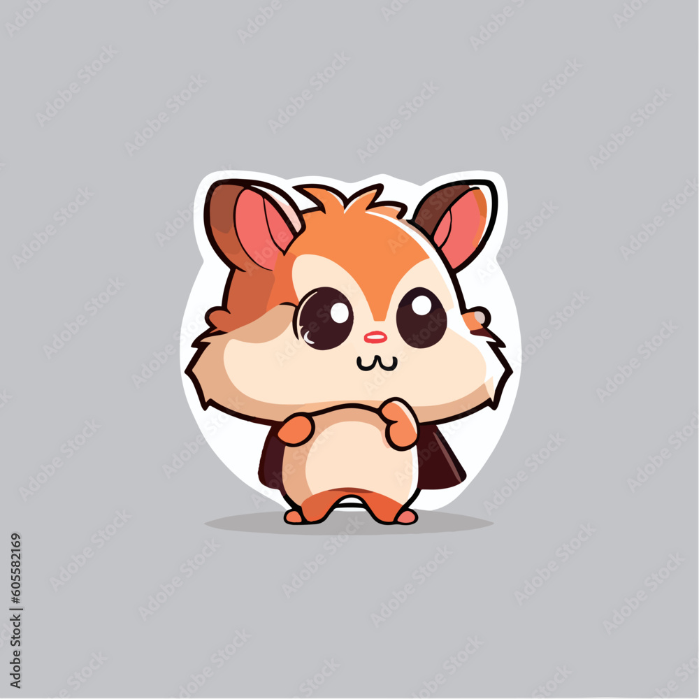 Vector logo illustration of a cute baby animal, in a cartoon style Vector logo illustration of a cute baby animal, in a cartoon style