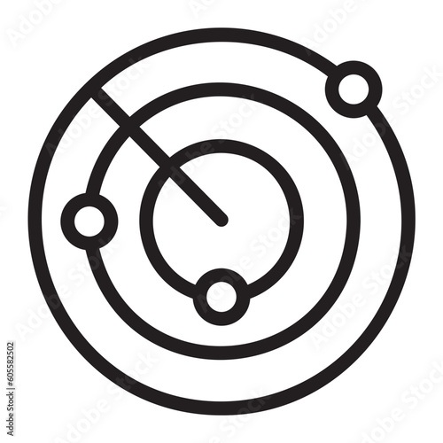 radar line icon
