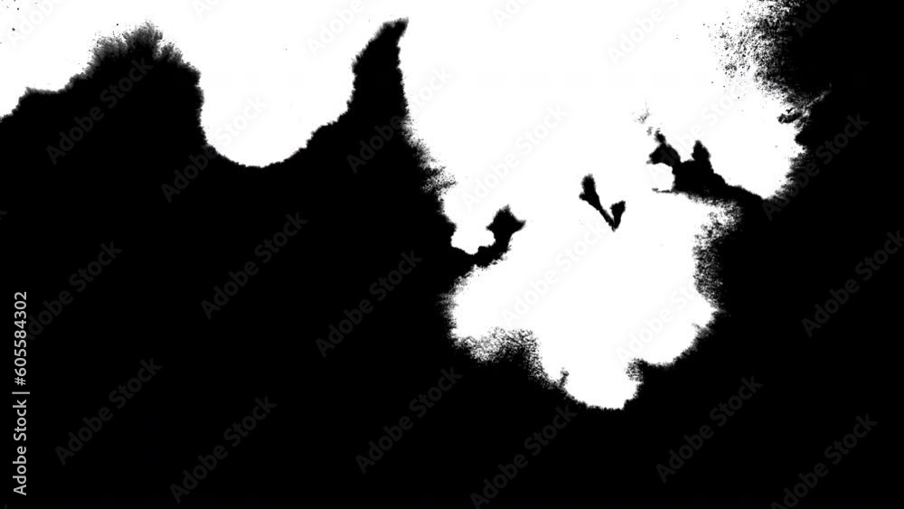 Ink drops stream splatter stain leak spread flow scatter over screen Ink drops stream splatter stain leak spread flow scatter over screen