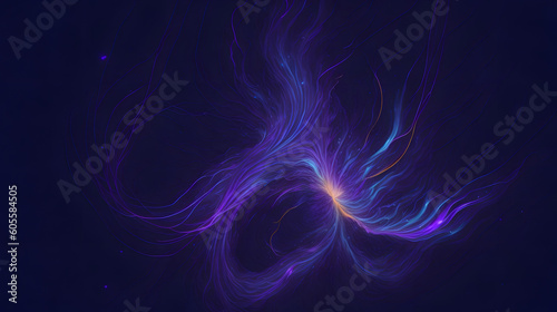 blue psychic wave background , Generative ai