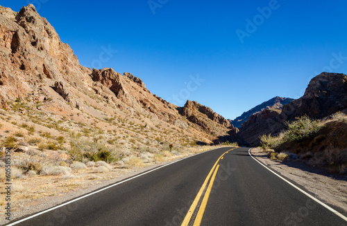 The Road into Valley of Fire State Park