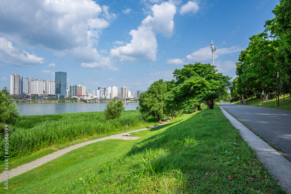 Ecological Landscape of Urban Green Space in Xiangjiang Scenic Belt, Zhuzhou, China