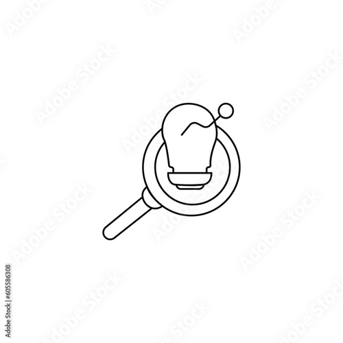 insight icon from security line collection. Thin line insight icon isolated on white background.