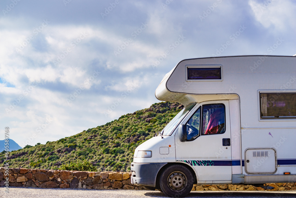 Caravan in Park Cabo de Gata, Spain