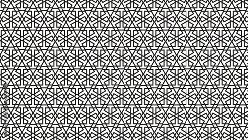 Retro brown Islam seamless geometry pattern background eastern style ornament. Geometric Pattern. Seamless Texture Color Background. Element For Design. Illustration.
