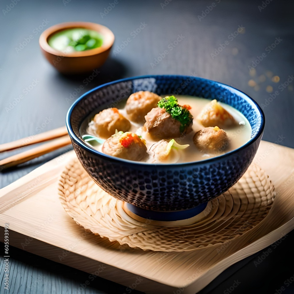 meatballs with a presentation that arouses the appetite of those who see them, ai generated meatballs with a presentation that arouses the appetite of those who see them, ai generated