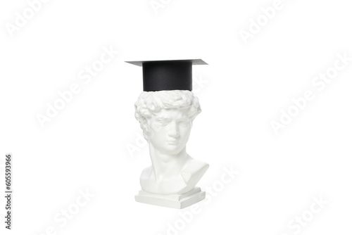 Concept of graduation, isolated on white background