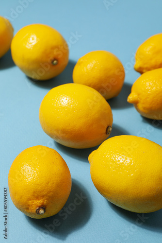 Concept of tasty citrus fruit - delicious lemon