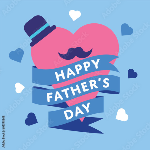 Happy Father's Day Greetings Illustration