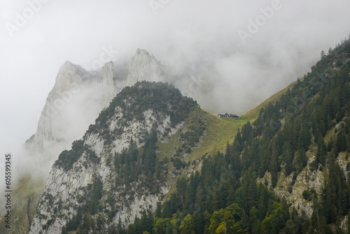 The panorama of the Appenzell Alps, Switzerland photo