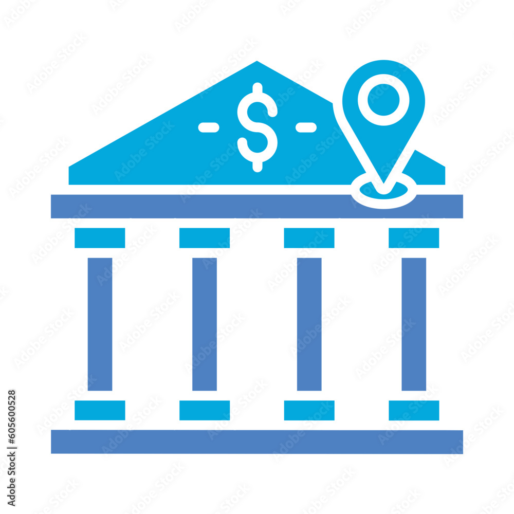 Bank Location Icon Bank Location Icon