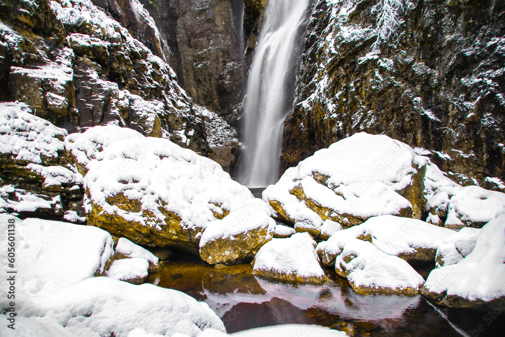 Waterfalls in the winter