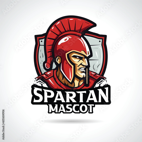 Spartan Mascot Logo Design Spartan Vector