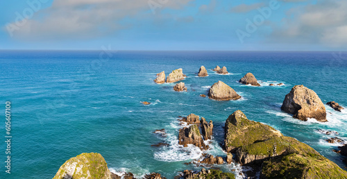 Nugget Point. It is located in the Catlins area on the Southern Coast of New Zealand.