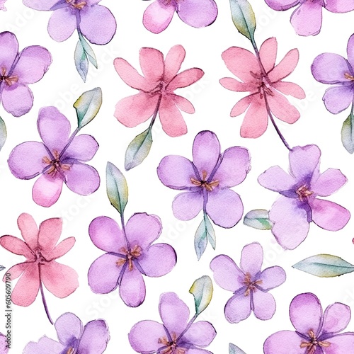 Fashionable pattern watercolor simple flower Floral seamless background for textiles  fabrics  covers  wallpapers  print  gift wrapping and scrapbooking  