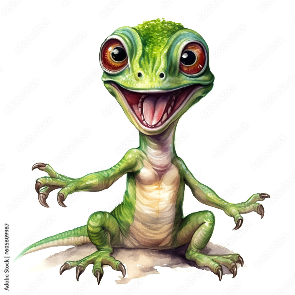 Fototapeta premium happy cute dinosaurs baby