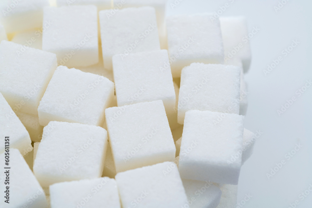 Background of many sugar cubes Background of many sugar cubes