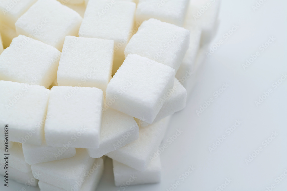 Background of many sugar cubes Background of many sugar cubes