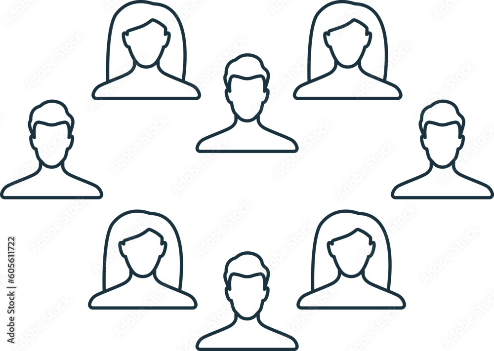 Community icon. Monochrome simple sign from blogging collection. Community icon for logo, templates, web design and infographics. Community icon. Monochrome simple sign from blogging collection. Community icon for logo, templates, web design and infographics.