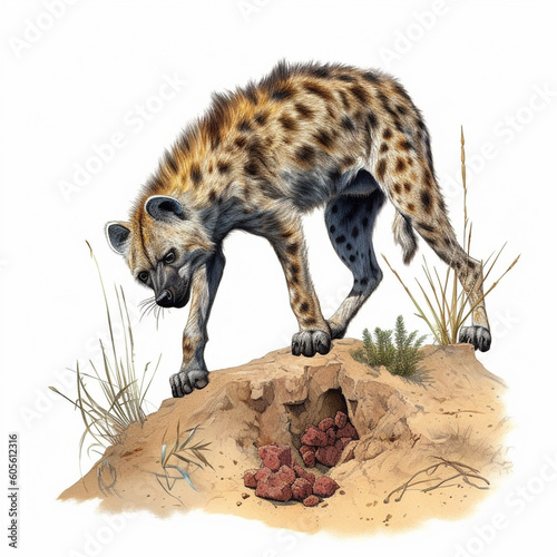 watercolor illustration of safari animals