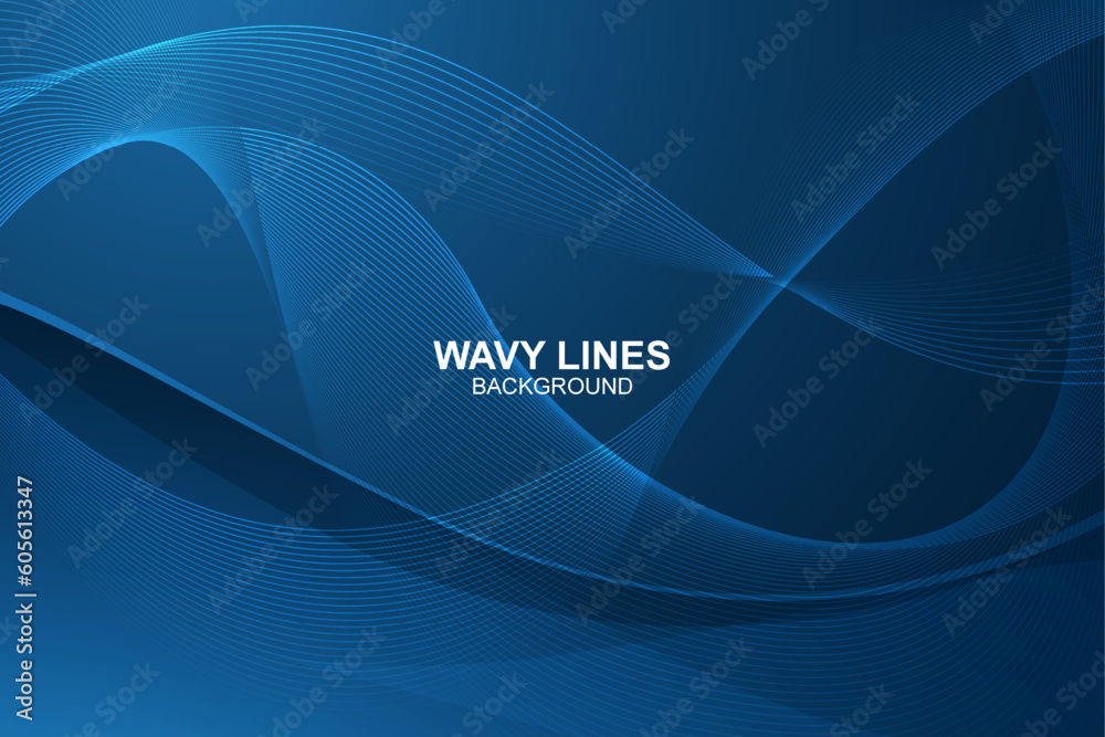 Abstract wavy lines background in vector design Abstract wavy lines background in vector design