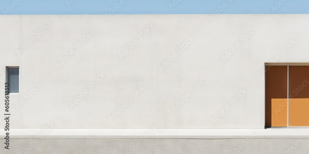 Fototapeta premium Modern building minimalism. abstract exterior. Generative AI