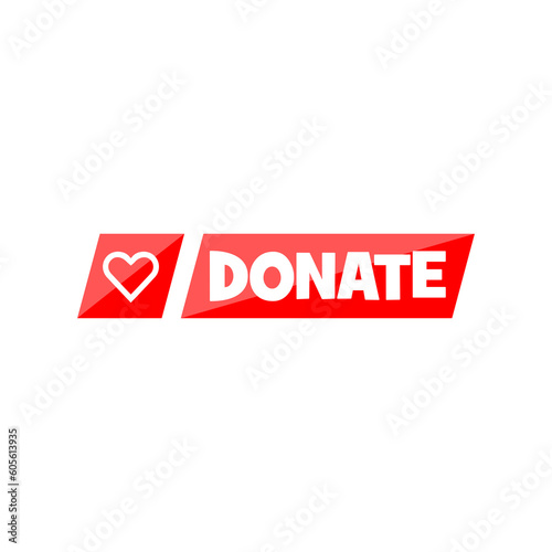 Donate icon isolated on transparent background