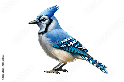 A Blue jay isolated on transparent background - Generative AI