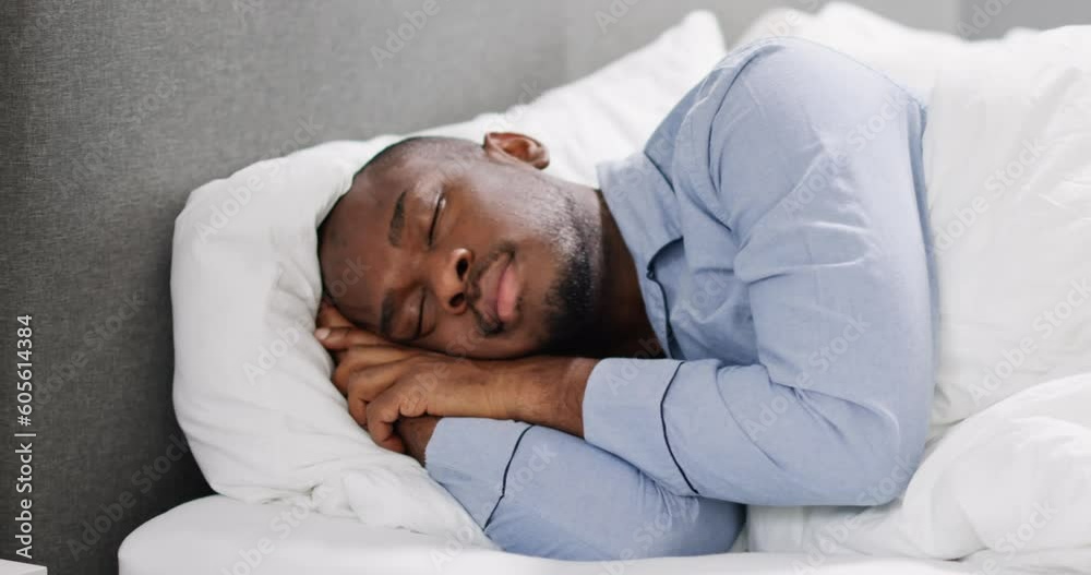Man Sleeping In Bed Man Sleeping In Bed