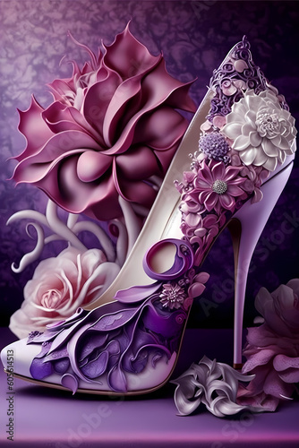 Flower themed shoes