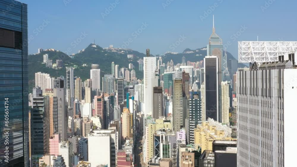 Aerial view of Hong Kong cityscape with modern building and architecture. Aerial view of Hong Kong cityscape with modern building and architecture.