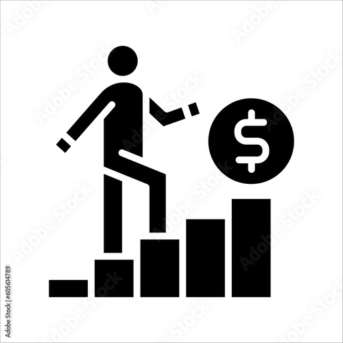 Solid vector icon for career which can be used various design projects.