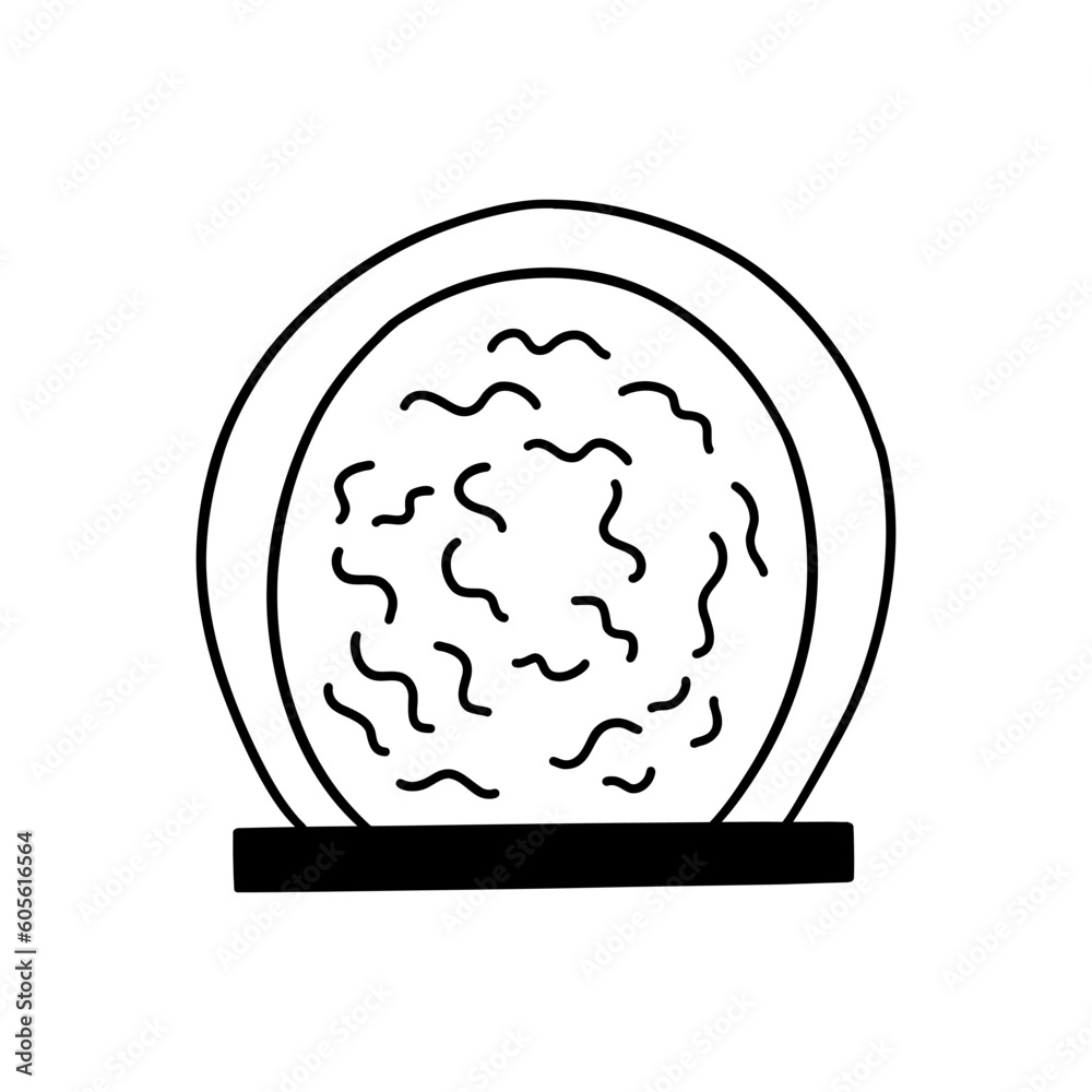 Stargate icon. Teleport. Vortex energy in a circular frame. Technology of the future and the universe. Vector black and white isolated illustration hand drawn doodle Stargate icon. Teleport. Vortex energy in a circular frame. Technology of the future and the universe. Vector black and white isolated illustration hand drawn doodle