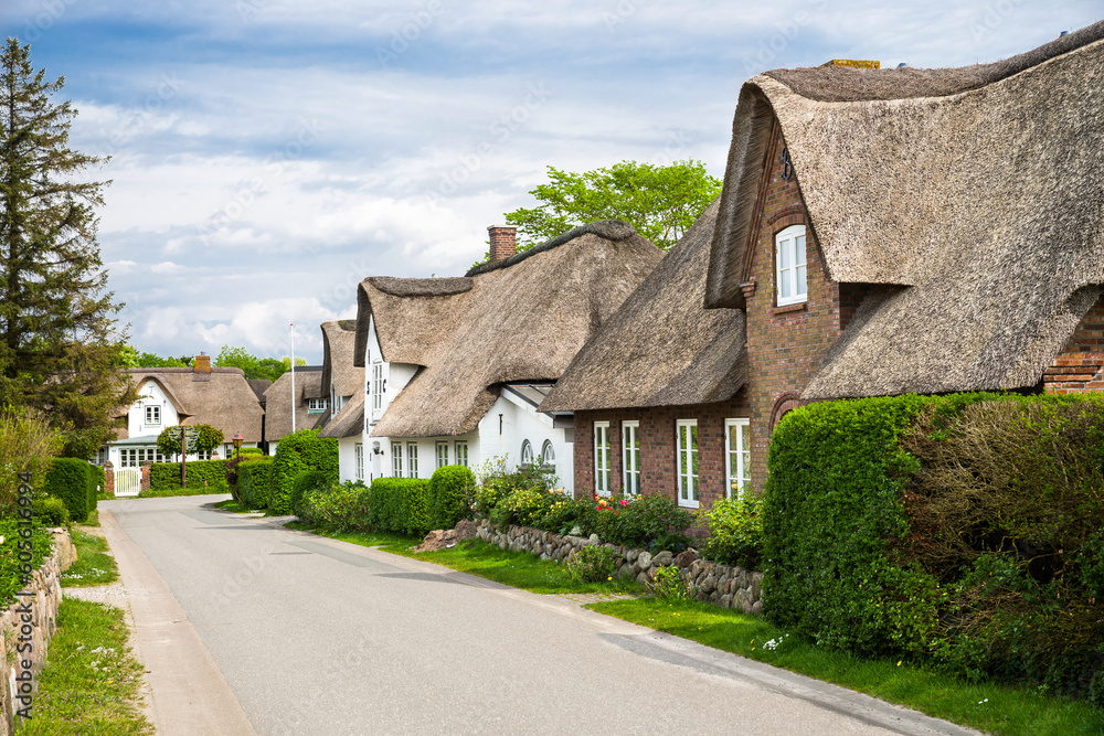 Ursprüngliche Dorfstraße auf der Insel Amrum Ursprüngliche Dorfstraße auf der Insel Amrum