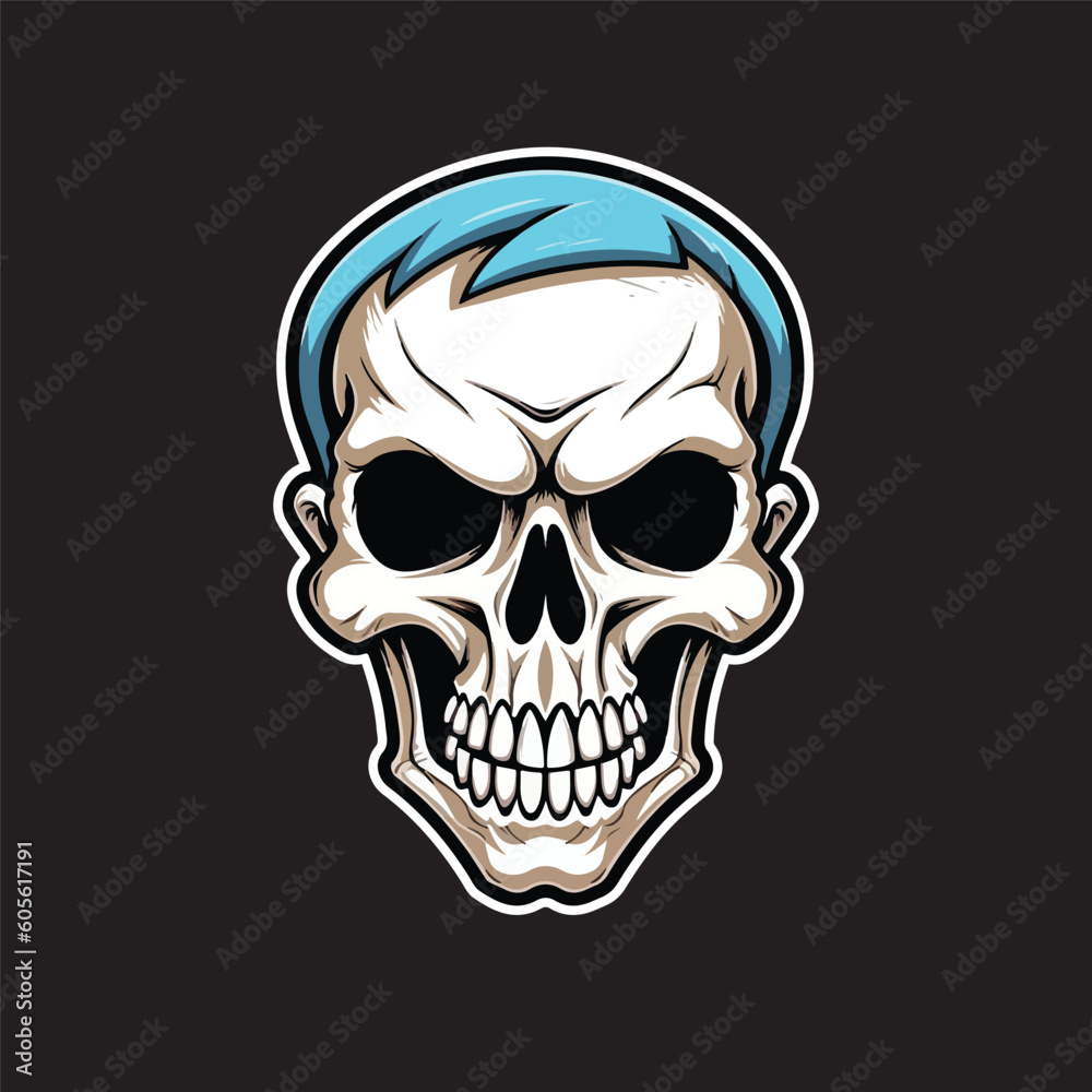 Skull Vector Illustration Skull Logo Design Skull Head