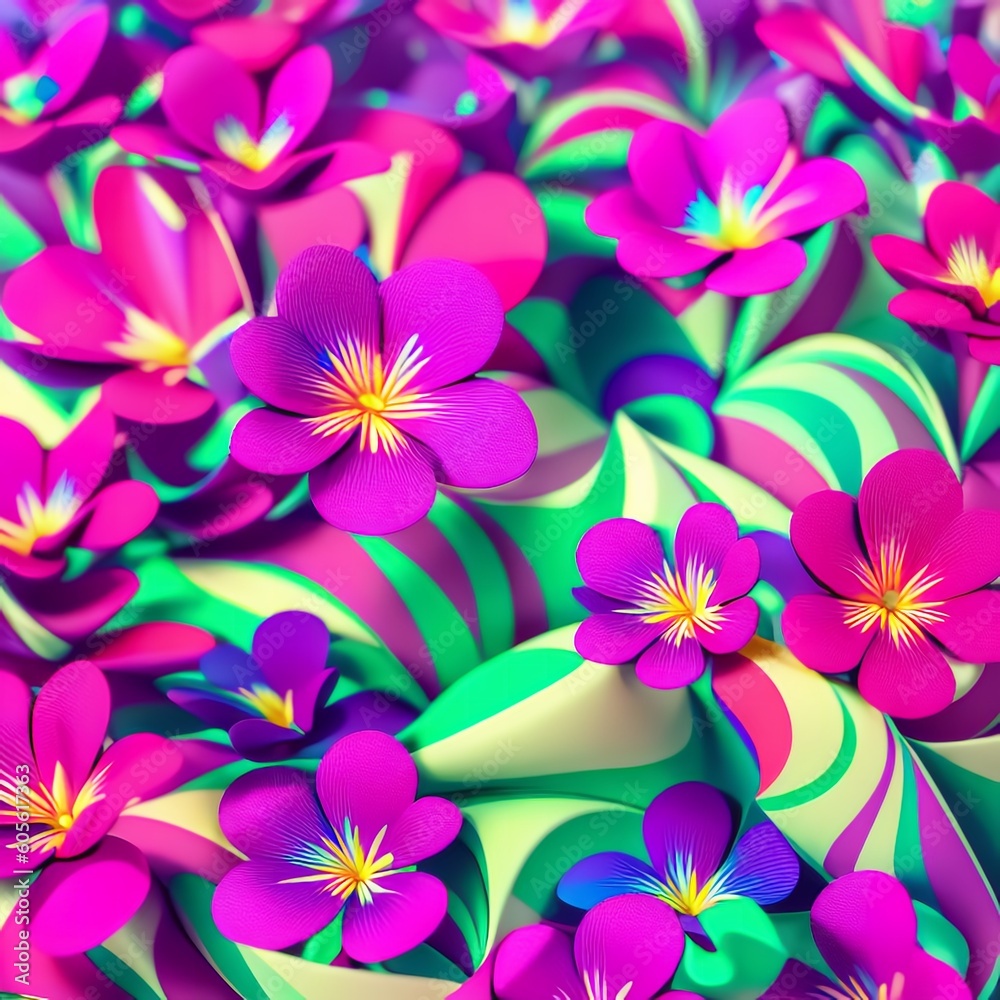 Springtime vibes emanating from the pink and purple petals Springtime vibes emanating from the pink and purple petals