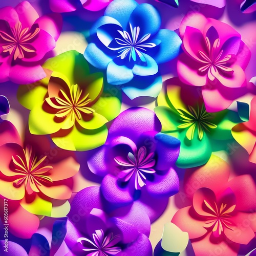 Fresh and vibrant nature showcased in the pink and purple petal background
