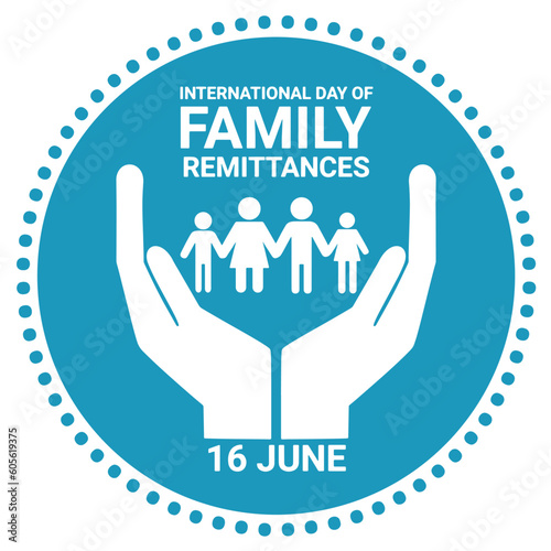 International Day of Family Remittances Vector illustration . June 16.