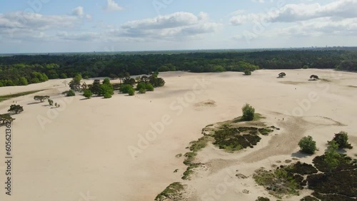 Wallpaper Mural Aerial overview of beautiful sand drift with dunes on a sunny summer day Torontodigital.ca
