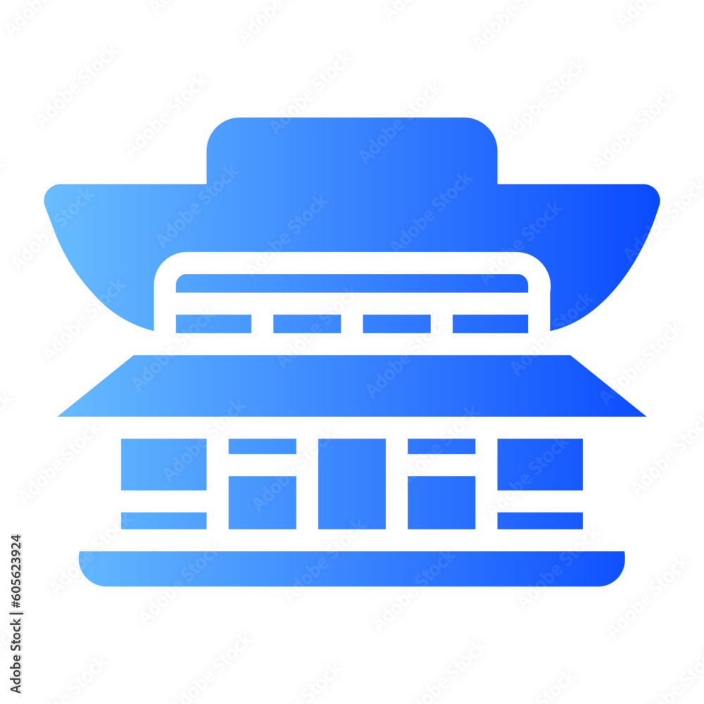 changdeokgung gradient icon changdeokgung gradient icon