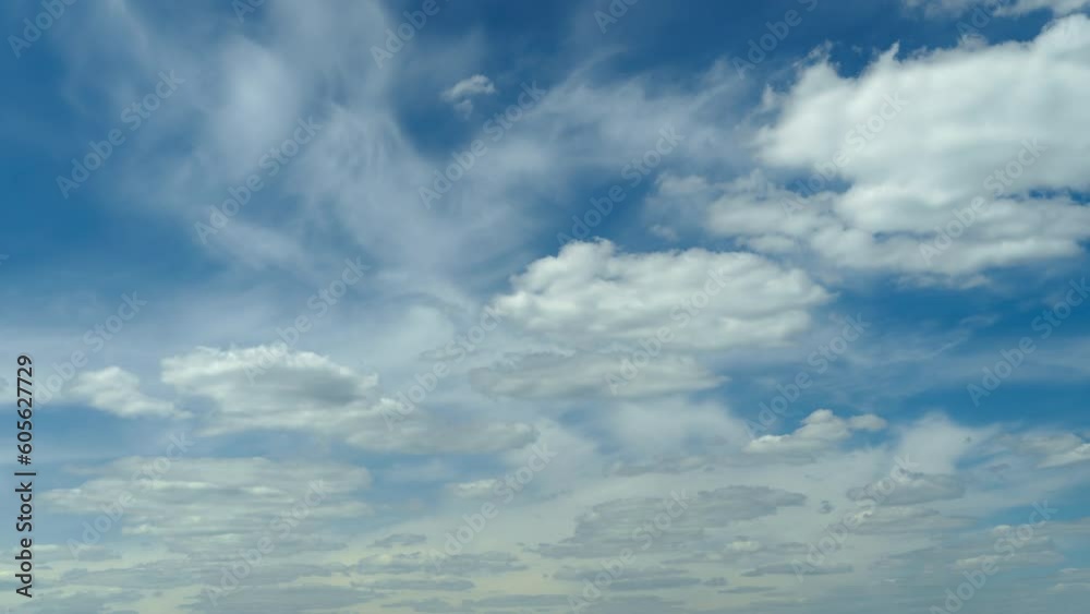 timelapse of beautiful blue sky with cumulus clouds for abstract background
timelapse of beautiful blue sky with cumulus clouds for abstract background